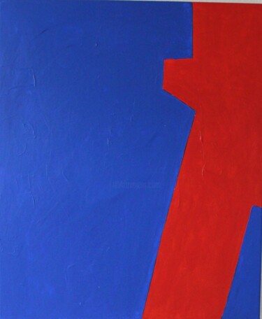 Painting titled "Abstrait minimalist…" by Beatrice Bodasca, Original Artwork, Acrylic Mounted on Wood Stretcher frame