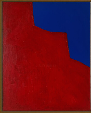 Peinture intitulée "Erased red" par Beatrice Bodasca, Œuvre d'art originale, Acrylique Monté sur Châssis en bois