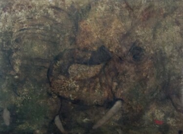 Pintura titulada "ça trompe" por Béatrice Farge, Obra de arte original, Oleo Montado en Bastidor de camilla de madera