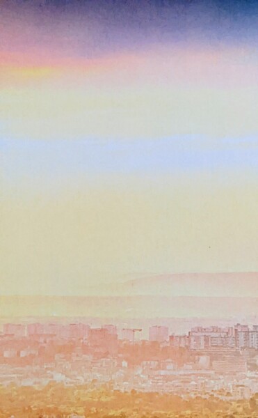 Photographie intitulée "Pastel ville" par Béatrice Marie Penaud, Œuvre d'art originale, Photographie numérique