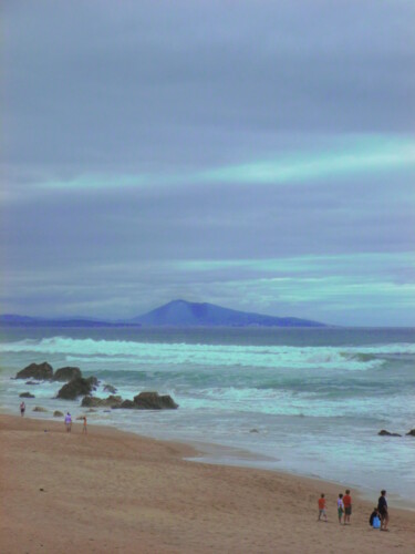 Fotografia intitolato "Biarritz - Plage de…" da Béatrice Marie Penaud, Opera d'arte originale, Fotografia digitale