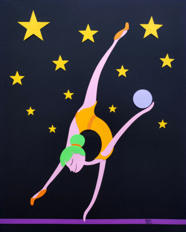 "Lexa, l’athlète aér…" başlıklı Kolaj Beatrice Sartori tarafından, Orijinal sanat, Kolaj