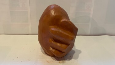 Sculpture titled "Ovalimania" by Terredediane, Original Artwork, Clay