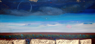 Malerei mit dem Titel "ESPACIO AMOR INFINI…" von Beatriz Zucaro, Original-Kunstwerk, Öl Auf Keilrahmen aus Holz montiert
