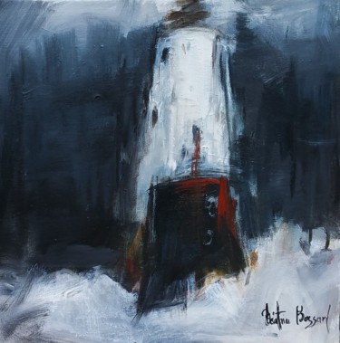 Painting titled "Phare" by Beatrice Bossard, Original Artwork, Acrylic