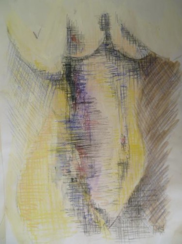 Dessin intitulée "sans titre" par Bea Rialland, Œuvre d'art originale, Crayon