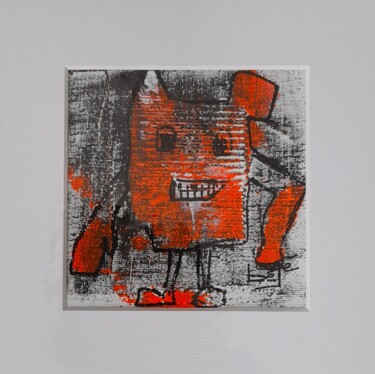 Malarstwo zatytułowany „Faces” autorstwa Bégé, Oryginalna praca, Akryl Zamontowany na Karton