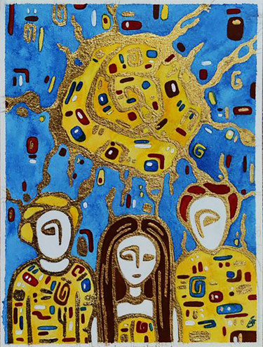 Peinture intitulée "Under the Sun" par Yulia Belasla, Œuvre d'art originale, Aquarelle