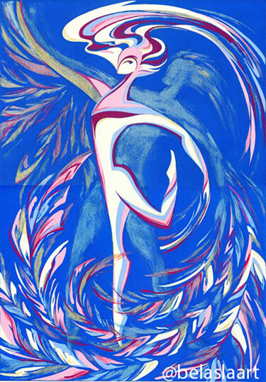 Pittura intitolato "Dance of the Senses" da Yulia Belasla, Opera d'arte originale, Acrilico