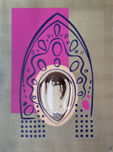 Malarstwo zatytułowany „The mirror of tradi…” autorstwa Yulia Belasla, Oryginalna praca, Akryl