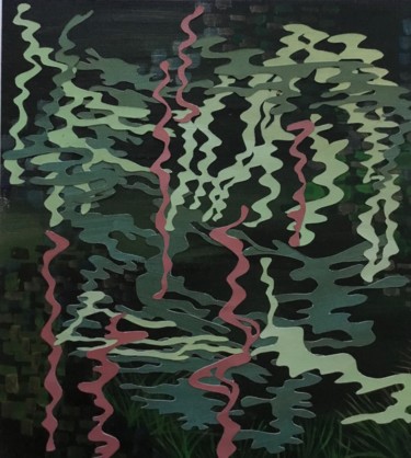 Peinture intitulée "LUCI ROSSE SUL BREN…" par Beline Loeb, Œuvre d'art originale, Acrylique