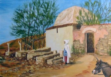 Peinture intitulée "MARABOUT" par Jean-Luc Bellini, Œuvre d'art originale, Huile