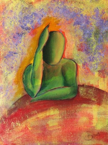 Peinture intitulée "Pensare, pensare be…" par Jean-Luc Bellini, Œuvre d'art originale, Huile
