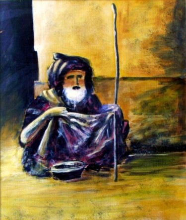 Peinture intitulée "Si Madani (le conte…" par Jean-Luc Bellini, Œuvre d'art originale, Huile