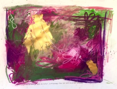 Peinture intitulée "Au printemps tu ver…" par Benedicte Caillat, Œuvre d'art originale, Acrylique