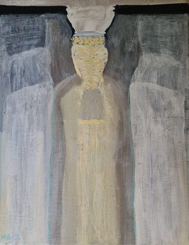 Painting titled "Caryatid from The S…" by Martyna Benedyka, Original Artwork, Oil