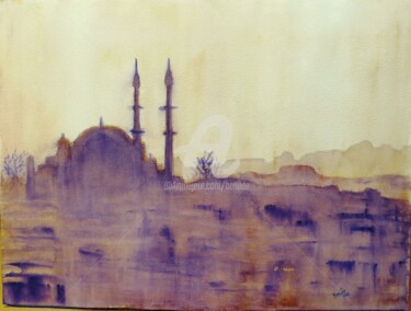 Painting titled "Estambul" by Benilde, Original Artwork, Watercolor