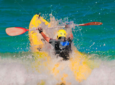 摄影 标题为“Jump kayak through…” 由Benjamin, 原创艺术品, 数码摄影
