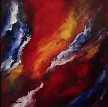 Pittura intitolato "Cumulus 6" da Guy Benson, Opera d'arte originale, Olio