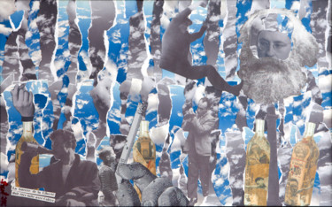 Collages titled "L'Oubli est notre s…" by Bent, Original Artwork