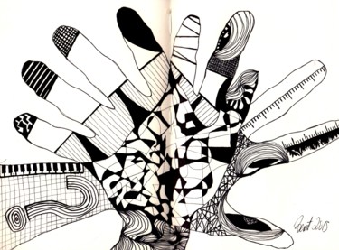 Zeichnungen mit dem Titel "illustration-11" von Bent, Original-Kunstwerk, Tinte