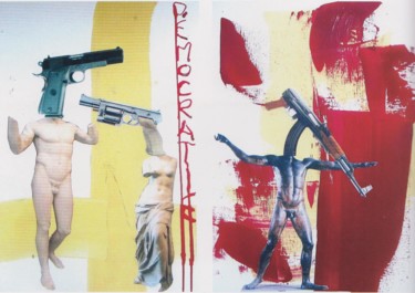 Collages intitolato "Courrons camarades.…" da Bent, Opera d'arte originale