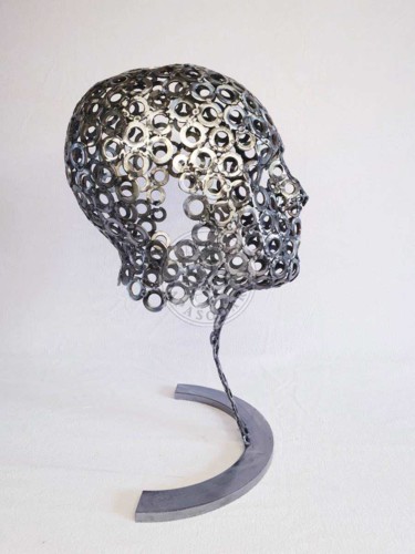 Rzeźba zatytułowany „Le mystérieux” autorstwa Béranger Papasodaro, Oryginalna praca, Metale