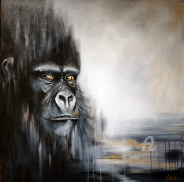 Pintura titulada "Gorilla" por Bérengère Labarthe (Lab-Art), Obra de arte original, Acrílico