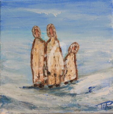 "Inuits 3" başlıklı Tablo Bernadette Peylin tarafından, Orijinal sanat, Akrilik