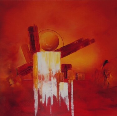 Pintura intitulada "Apocalypse" por Bernard Amalric, Obras de arte originais, Óleo Montado em Armação em madeira