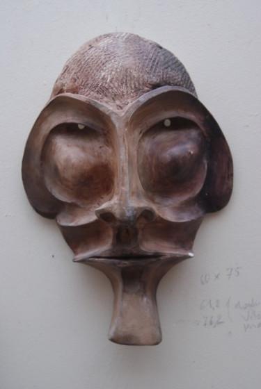 Sculpture titled "Homme de guerre" by Bernard Chenu, Original Artwork, Ceramics