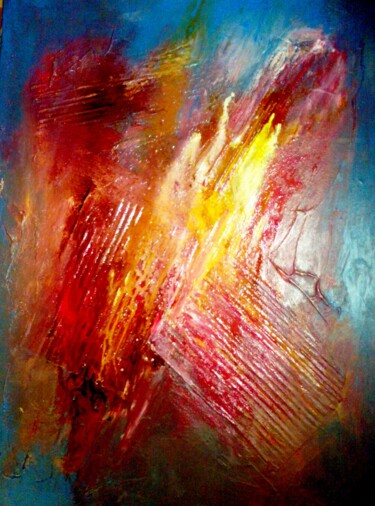 Peinture intitulée "mon-abstraction-60x…" par Bernard Courtalon (courtaloni), Œuvre d'art originale, Autre