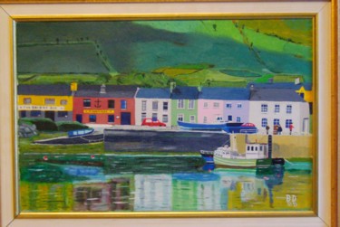 绘画 标题为“Port Pormagee-irlan…” 由Bernard Ducellier, 原创艺术品, 油