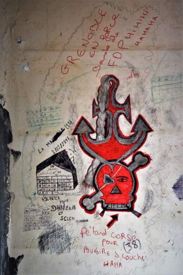 Fotografia intitulada "les graffiti des Ba…" por Bernard Levy, Obras de arte originais, Fotografia digital