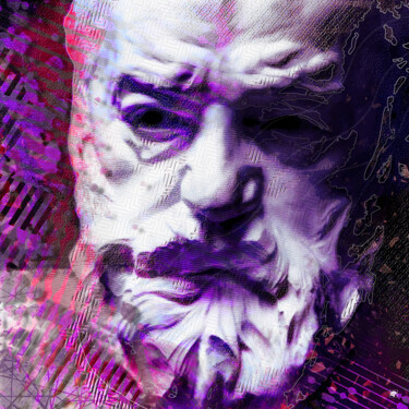 Digital Arts titled "Victor Hugo d'après…" by Bernard Pourchet, Original Artwork, 2D Digital Work