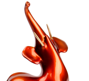 Rzeźba zatytułowany „FAN FAN ambre” autorstwa Bernard Rives, Oryginalna praca, Żywica