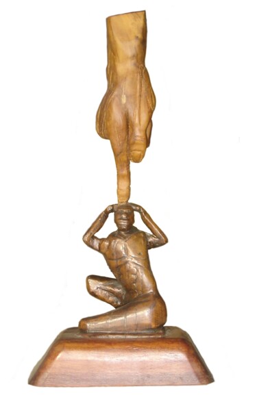 Rzeźba zatytułowany „Main basse sur l'Af…” autorstwa Bernard Sabathé, Oryginalna praca, Drewno