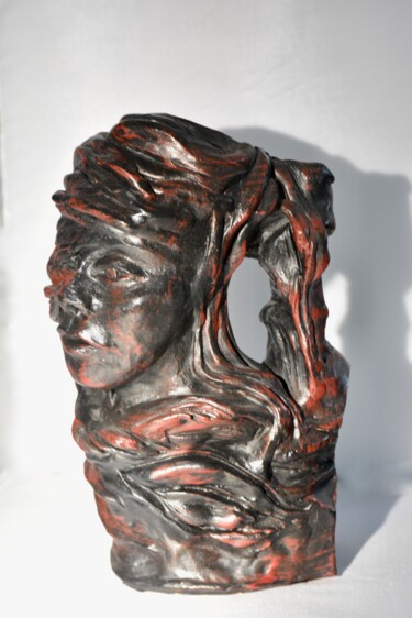 雕塑 标题为“visage” 由Bernard Schembri, 原创艺术品, 兵马俑