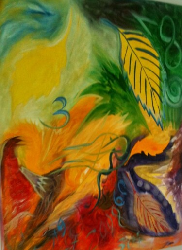 Pintura titulada "Indian …Summer" por Bernie Spielmann, Obra de arte original, Oleo