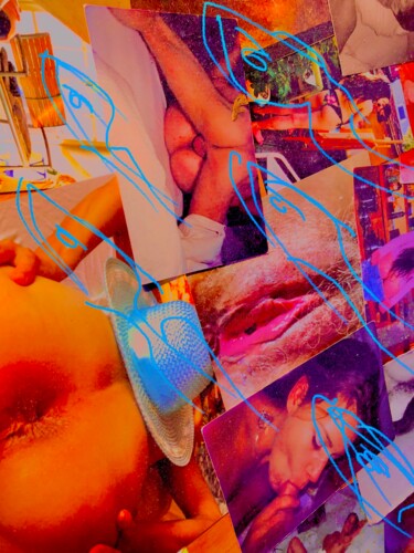 Collages getiteld "Sex..for life1" door Bernie Spielmann, Origineel Kunstwerk, Acryl