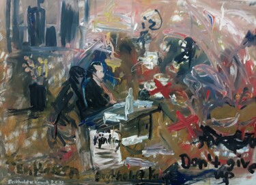 Painting titled "Modern Chaos Life" by Berthold Von Kamptz, Original Artwork, Acrylic