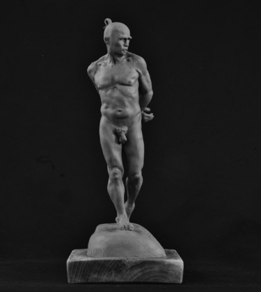 Sculpture titled "Dystopie   057-12" by Bertrand Catteuw, Original Artwork, Clay
