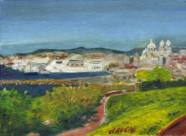 Pittura intitolato "Marseille Vieux Por…" da Bertrand Daullé, Opera d'arte originale, Olio