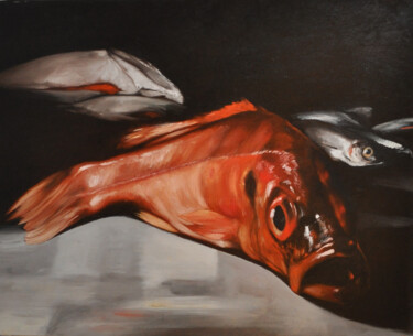 Malarstwo zatytułowany „Que de temps perdu !” autorstwa Bertrand Joliet, Oryginalna praca, Olej Zamontowany na Drewniana ram…