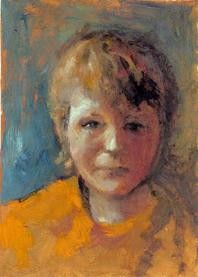 Peinture intitulée "jeune garçon" par Laurent Blondeau, Œuvre d'art originale, Huile