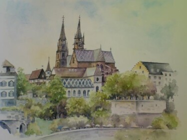 Painting titled "BASEL" by Beytullah Şavkin, Original Artwork