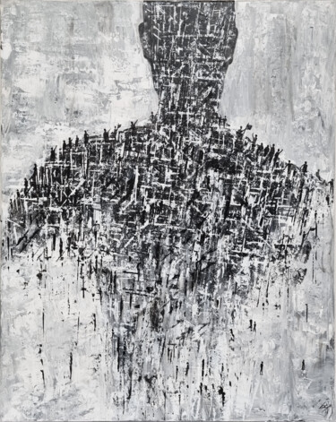 Картина под названием "Ni dieu ni maître 2" - Bg Créations, Подлинное произведение искусства, Акрил Установлен на Деревянная…