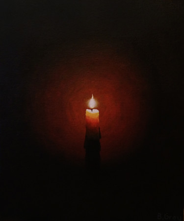 Peinture intitulée "The Candle - La Bou…" par Barry Gray, Œuvre d'art originale, Acrylique