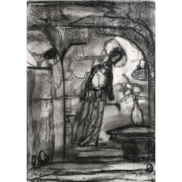 Disegno intitolato "The Vase| Struggles…" da Bharat Thakur, Opera d'arte originale, Acrilico