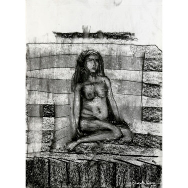 Рисунок под названием "Shaman-2 | The With…" - Bharat Thakur, Подлинное произведение искусства, Акрил
